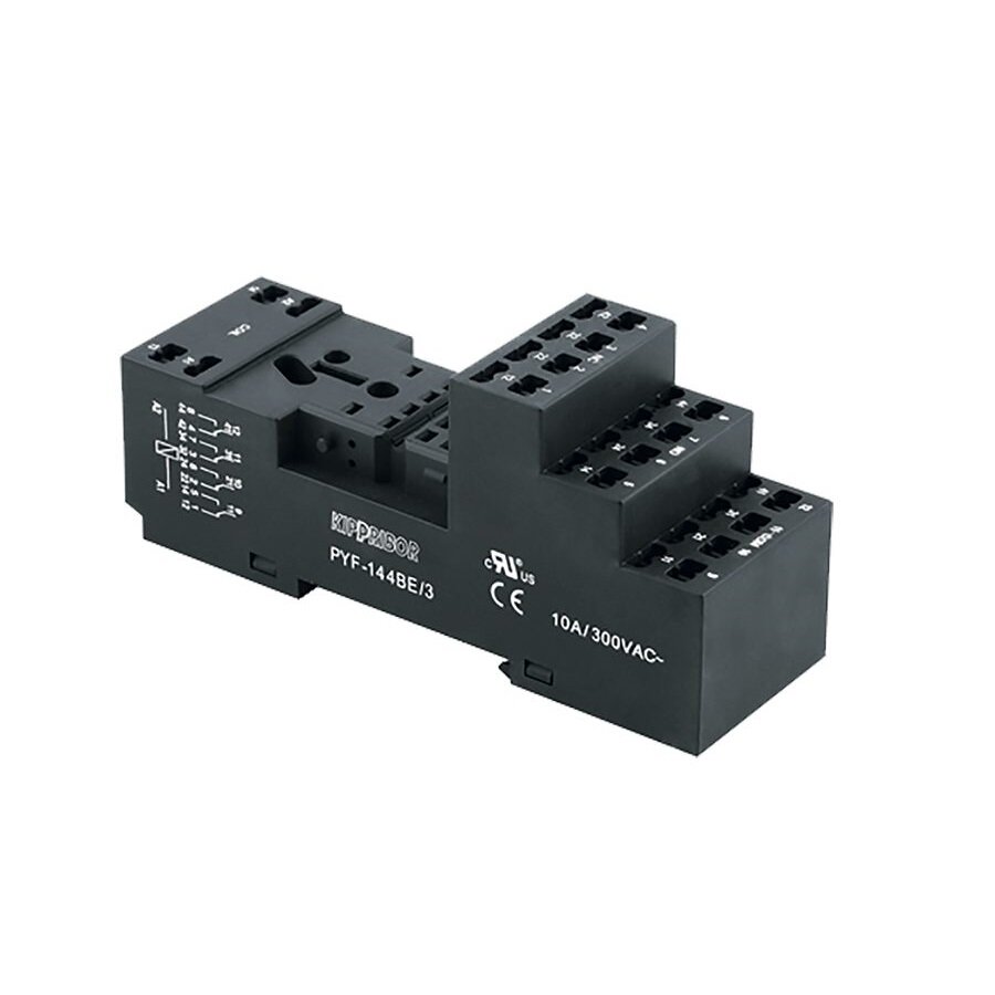 фото Колодка для реле KIPPRIBOR PYF-144BE/3 10A 300V