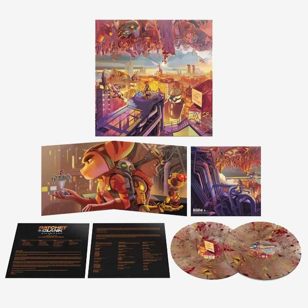 OST - Ratchet & Clank: Rift Apart (lim. 1000 copy Red & Gold Translucent Blended Vinyl) новая лимитированная цветная пластинка