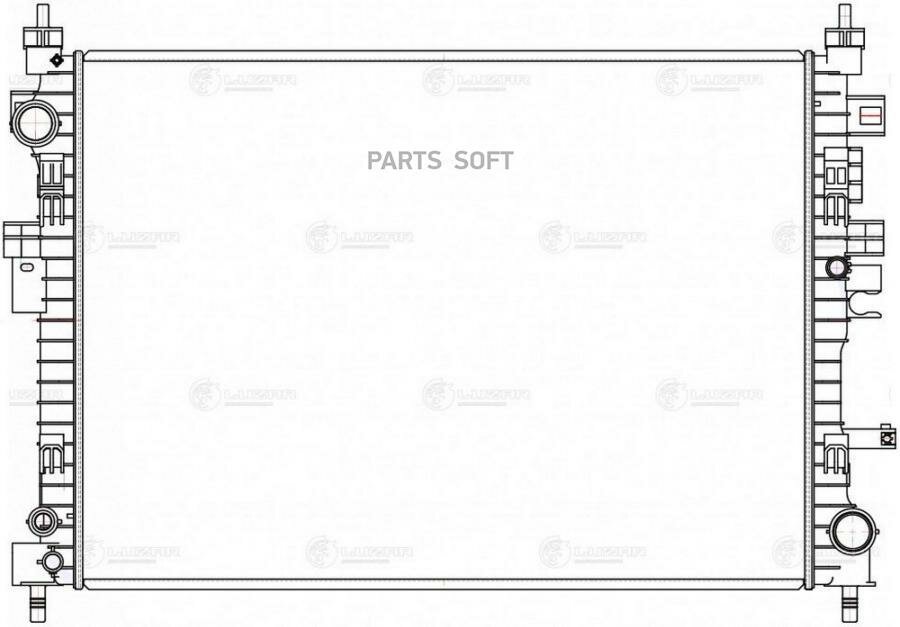 LUZAR LRC3047 Радиатор основной