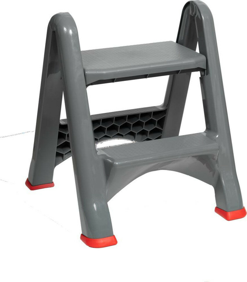 фото VIOLET Стремянка складная (серый) 221318 (Стремянка складная)