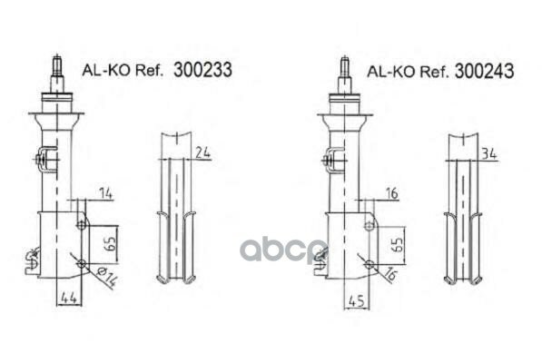 Стойка Амортизационная 300243 AL-KO арт. 300243