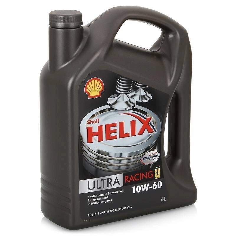 Масло моторное SHELL Helix Ultra Racing 10W-60 синтетическое 4 л Shell 550046672