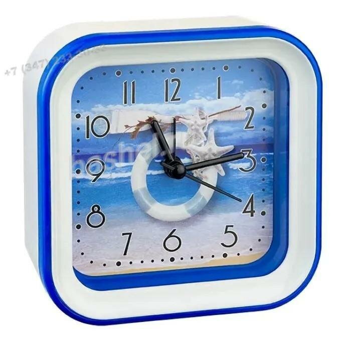 фото Часы-будильник Perfeo Quartz PF-TC-006, квадратные 10*10 см, спасательный круг электротовар