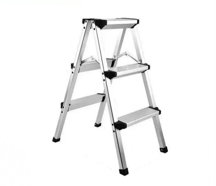 фото Стремянка алюминиевая двусторонняя LLTD-3, 3 ступени