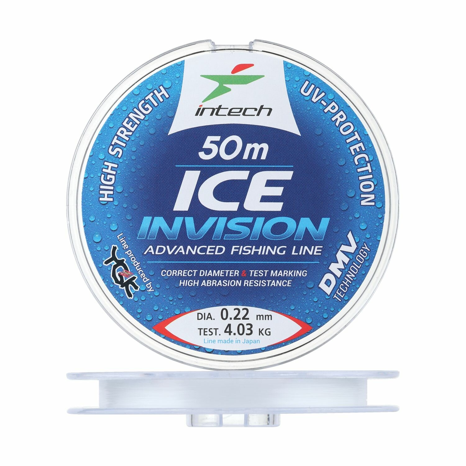 Леска монофильная для рыбалки Intech Invision Ice Line 022мм 50м (clear)