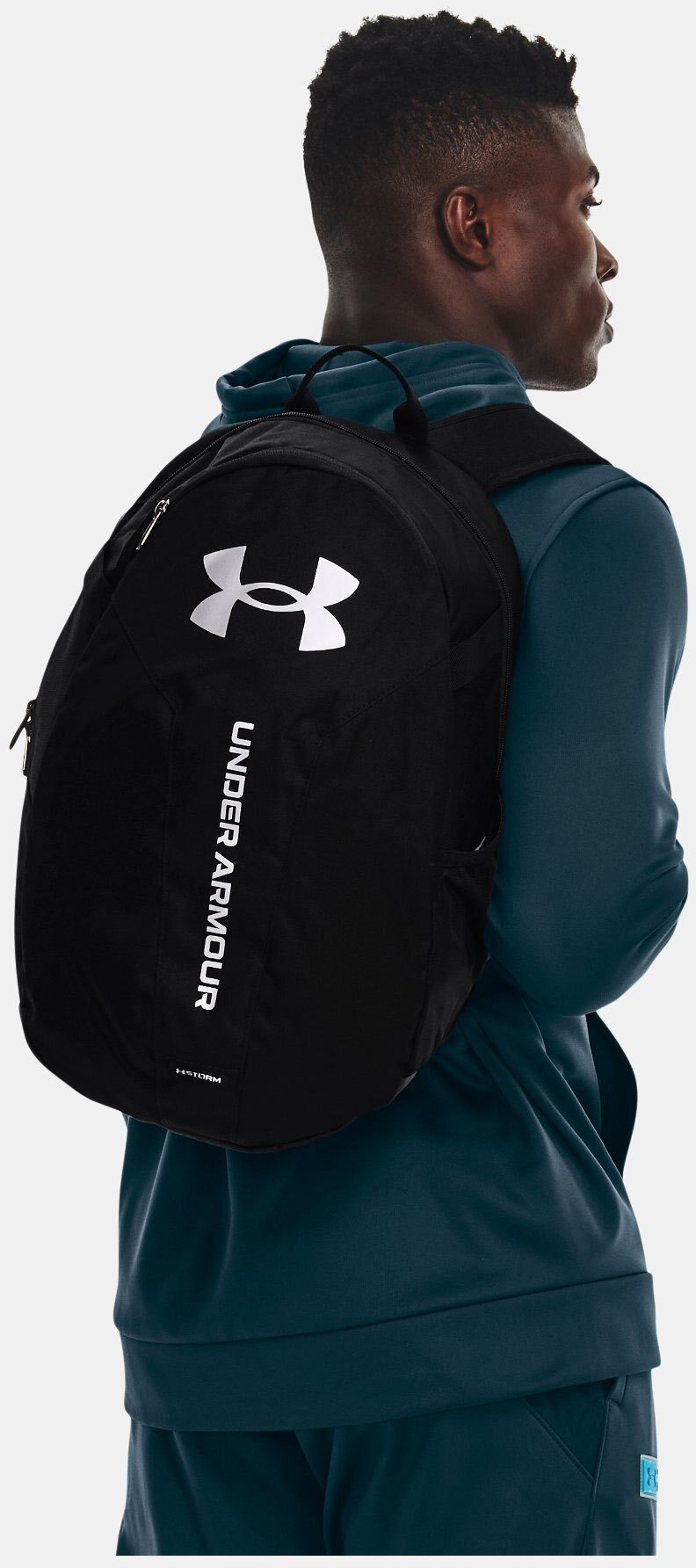 Рюкзак Under Armour Hustle Lite Backpack черный-белый