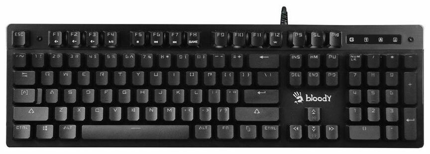 Клавиатура игровая проводная A4Tech Bloody B500 серый