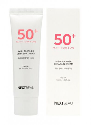 Солнцезащитный крем Nextbeau с керамидами для чувствительной кожи SPF 50+/PA, 55 мл