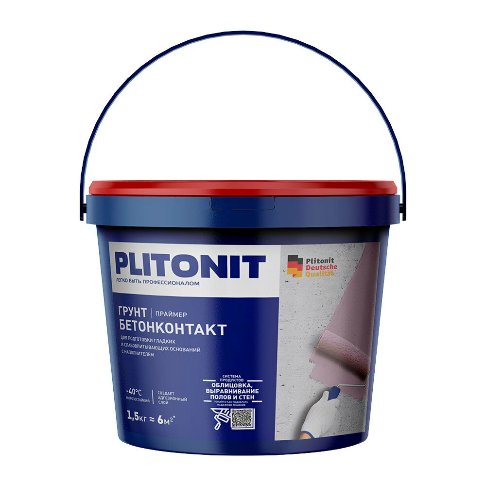 фото Грунт бетоноконтакт Plitonit 1,5 кг