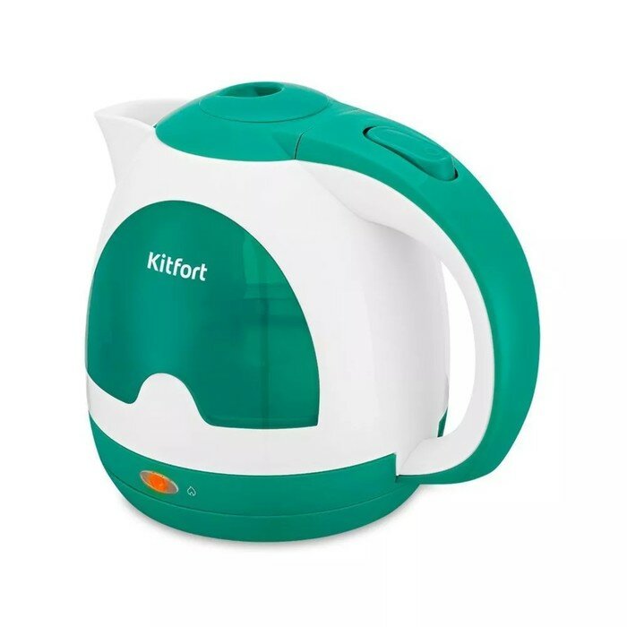 Чайник электрический Kitfort КТ-6607-2 пластик 1 л 1300 Вт бело-зелёный