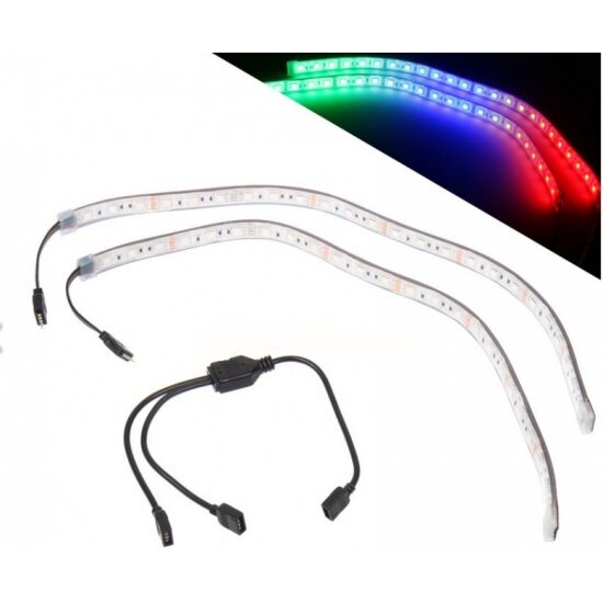 Светодиодная лента Lamptron Flexlight Multi Simple, 24 RGB LED, самокл, 2х50 см (LAMP-LEDFM4006)