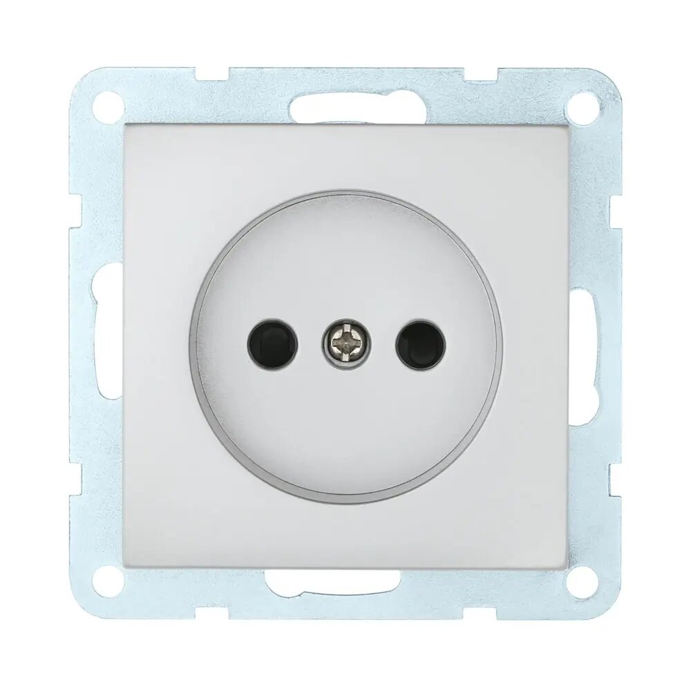 фото Розетка встраиваемая Lk studio LK60 863303-1, цвет серебряный металлик