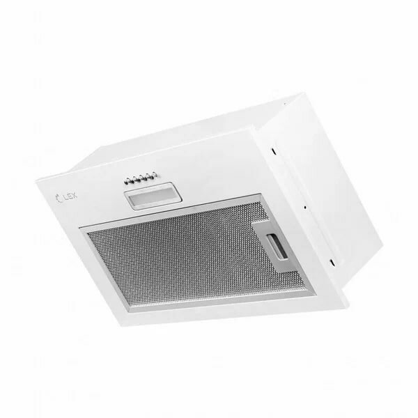 Встраиваемая вытяжка LEX GS Bloc Light 600, цвет корпуса white, цвет окантовки/панели белый