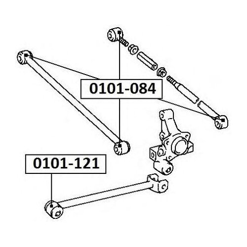 Подвеска, рычаг независимой подвески колеса, ASVA 0101-121 (1 шт.)