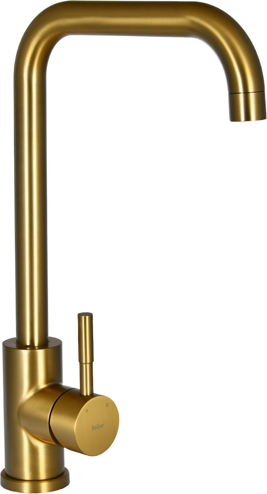 фото Raiber Смеситель для кухни Raiber Graceful RPG-013 золото