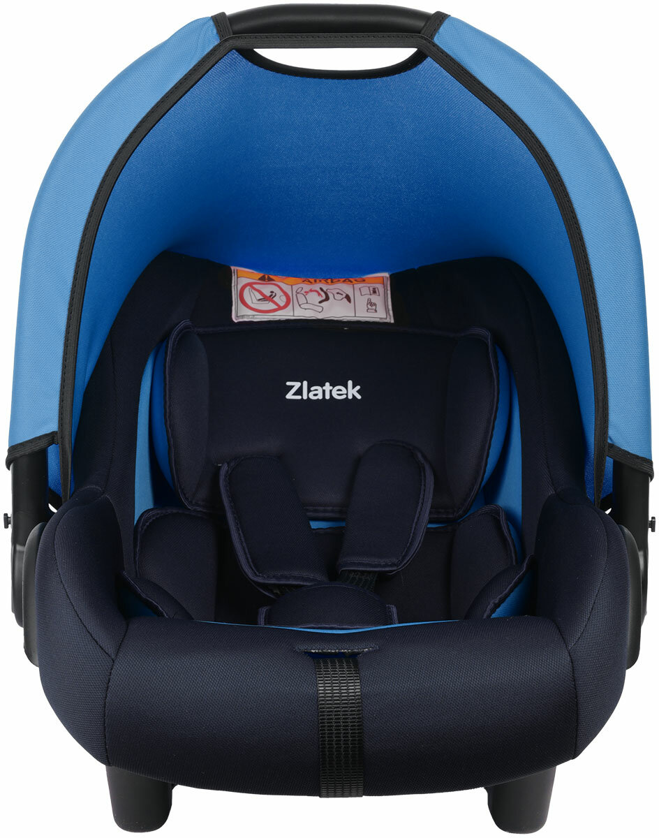 Автокресло детское автолюлька для новорожденных Zlatek Colibri Люкс от 0 до 13 кг индиго
