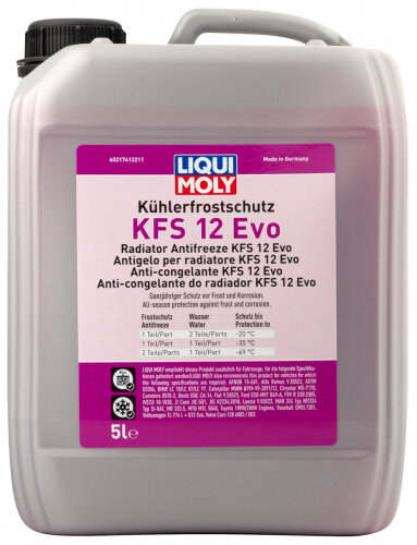 Антифриз-концентрат Liqui Moly Kuhlerfrostschutz KFS 12 Evo 5 л