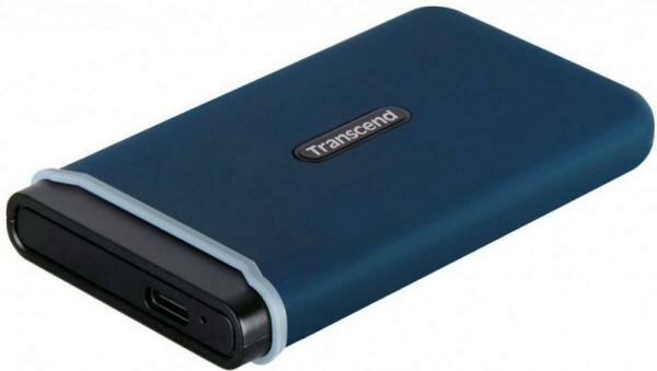 Внешний SSD диск 2.5 250 Gb USB Type-C Transcend ESD370C синий