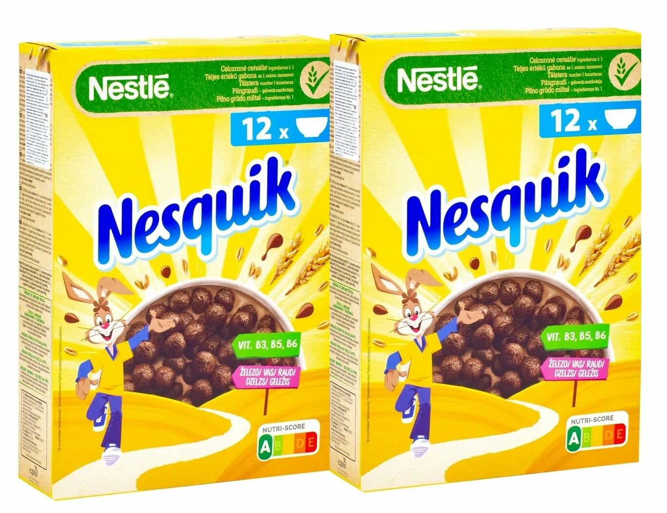 Готовый завтрак Шоколадные шарики Nesquik, 2 пачки по 375 г - фотография № 2