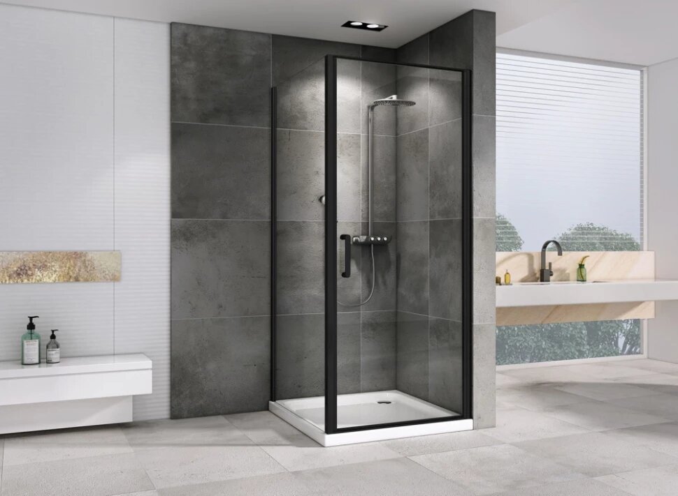 Душевой уголок 100x100 см Abber Sonnenstrand AG04100B-S100B прозрачное