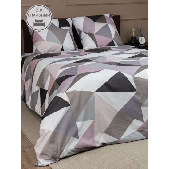 фото Двуспальный комплект постельного белья Amore Mio Crystal (93787)