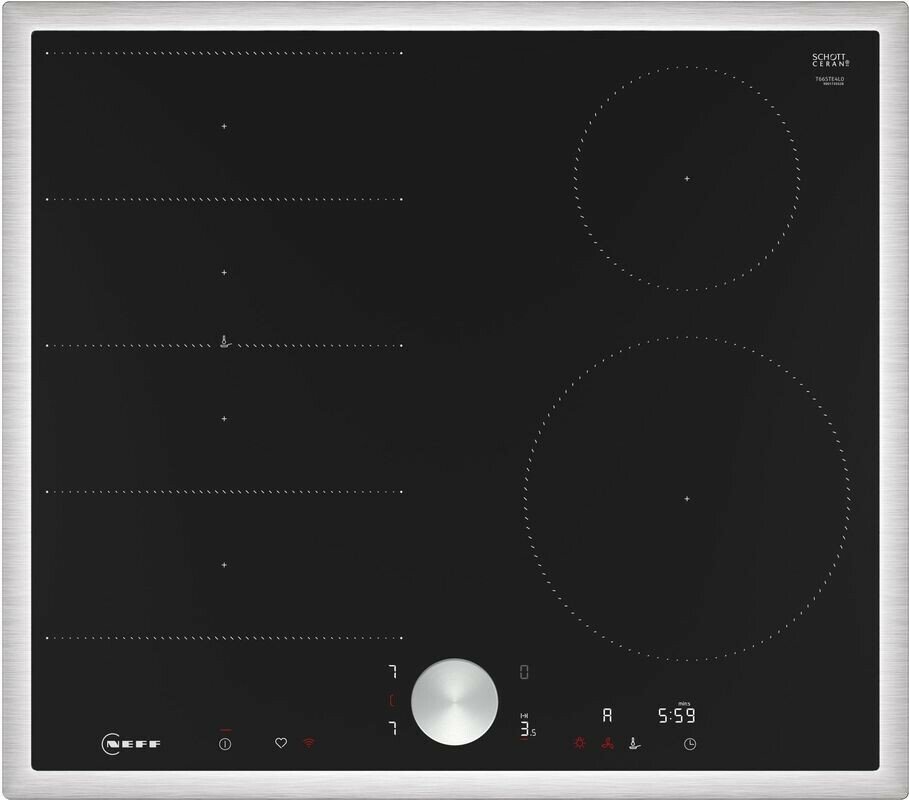 Электрическая варочная панель Neff T66STE4L0 черный/нержавеющая сталь