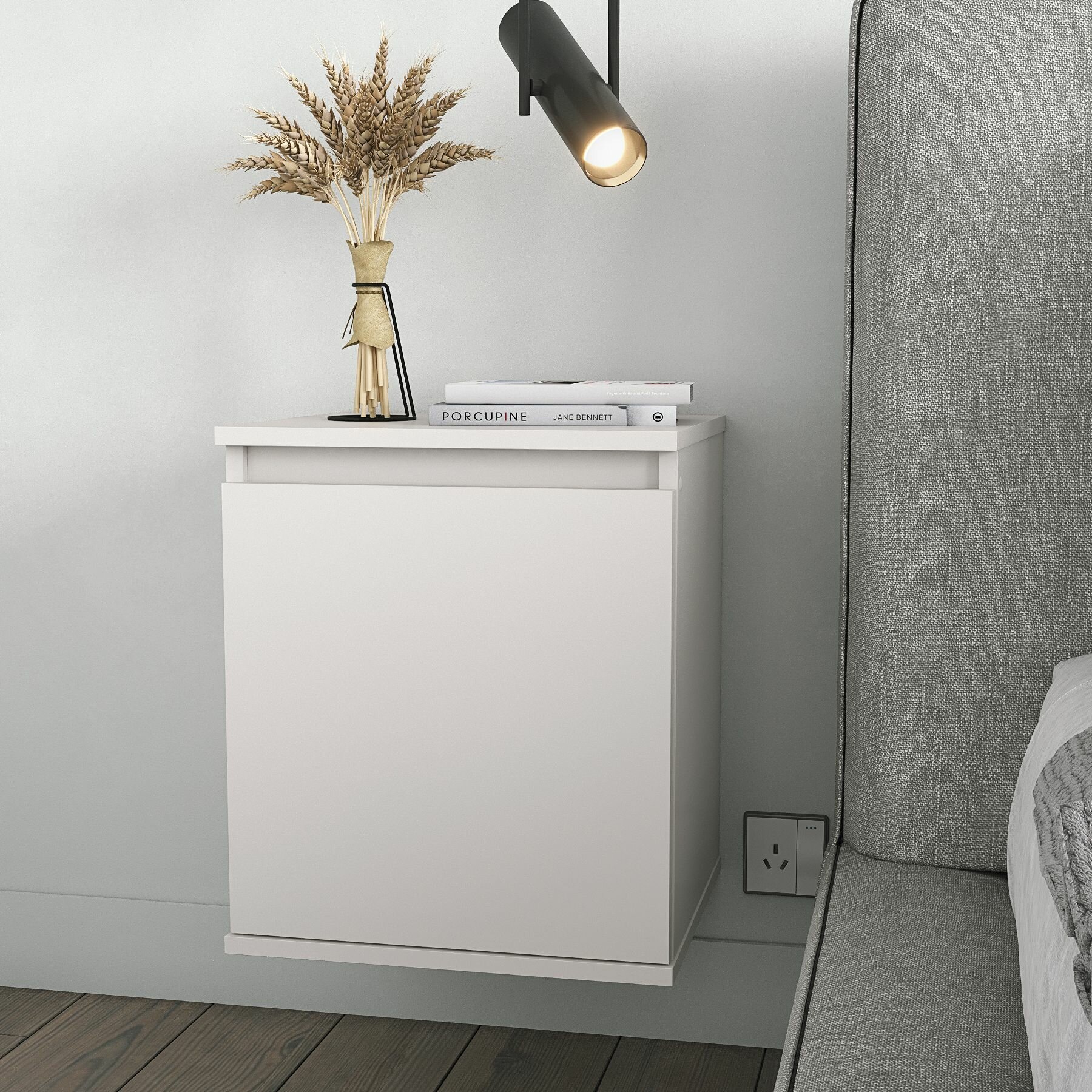 фото Полка навесная Белая