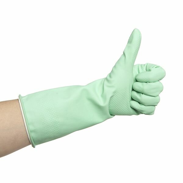 фото Перчатки хозяйственные суперэластичные латексные YOU ll LOVE с пропиткой Алоэ разм L, 6 шт.