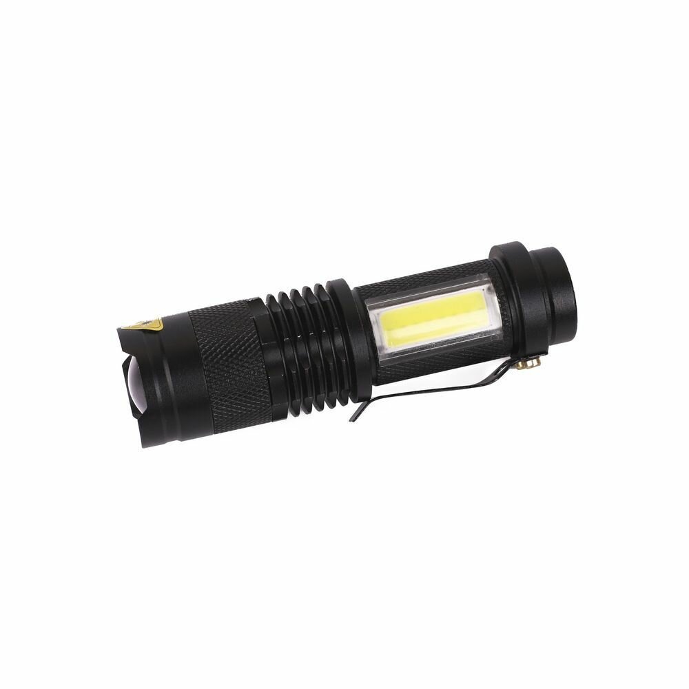 Cветодиодный фонарь Camelion LED51531 (фонарь, черн., LED XPE+COB, ZOOM, 4 реж 1XLR6, алюм.,откр. блистер)