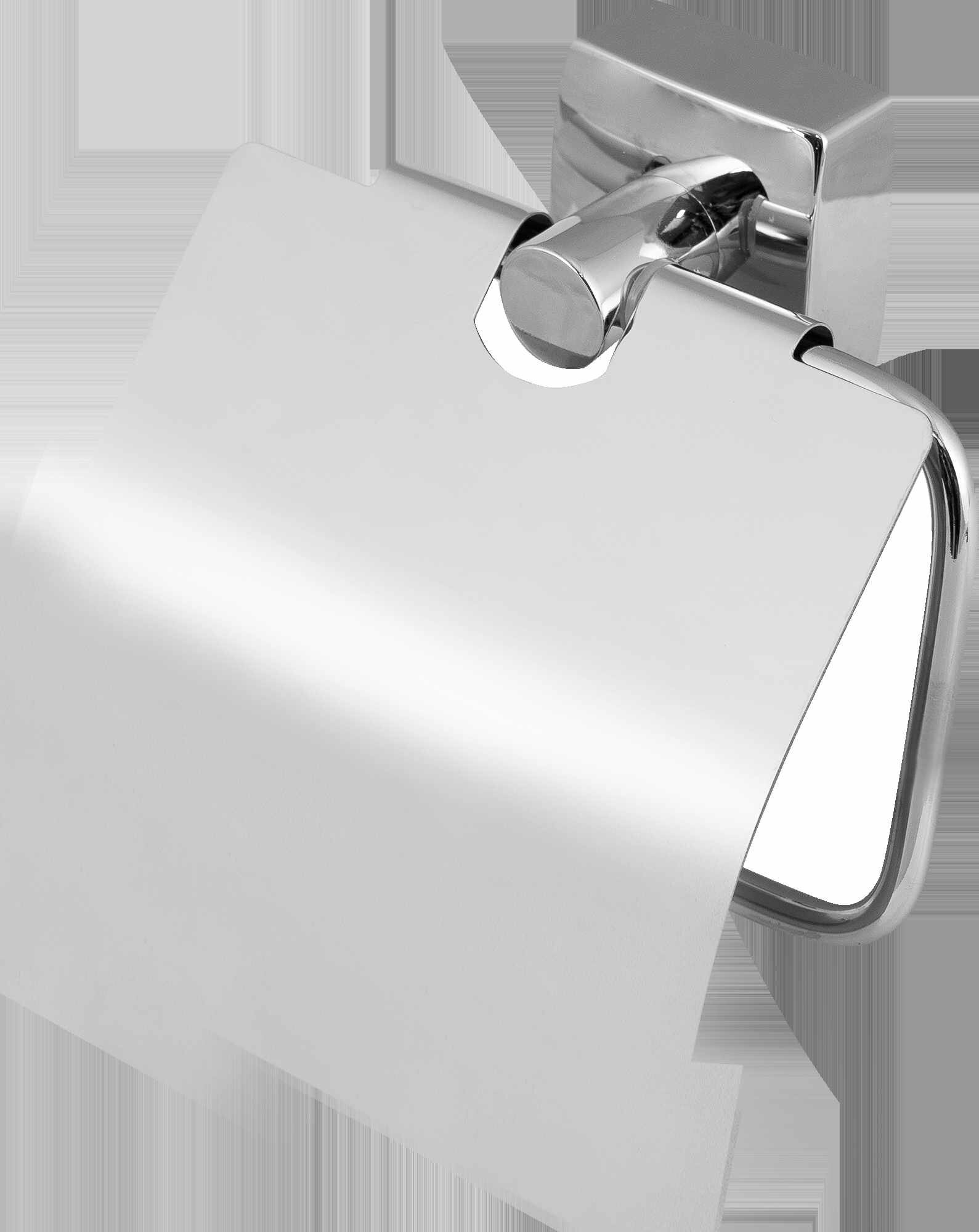 фото Держатель для туалетной бумаги Sensea «Kvadro» с крышкой цвет хром