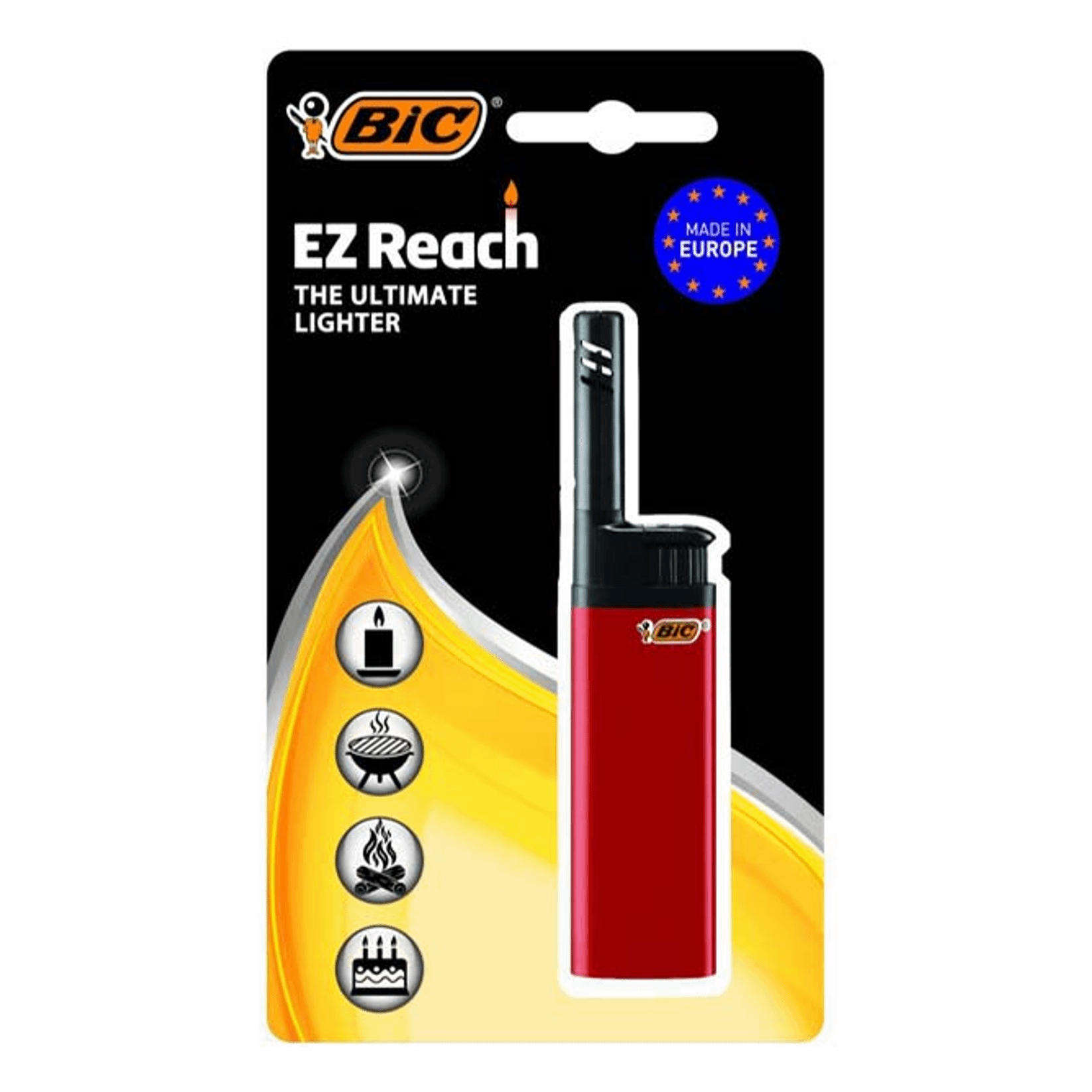 Набор из 3 штук Зажигалка бытовая BIC EZ REACH J38 WAND Б1