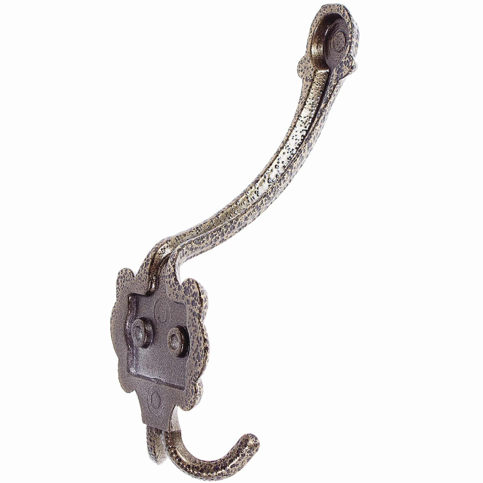 Крючок КБ-4 трёхрожковый, цвет состаренная бронза - фотография № 2