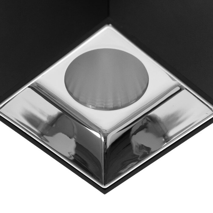 Светильник "Кубик" LED 4000К 10Вт DIM220 черный серебро 7,5х7,5х9,5см - фотография № 5