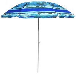 Зонт пляжный Greenhouse UM-T190-5/240-BG, 220х240 см, с наклоном, нейлон, стальная стойка