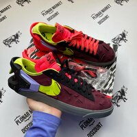 Кроссовки NIKE Blazer Low, размер 42,5 eu / 9 US / 27 см, лиловый