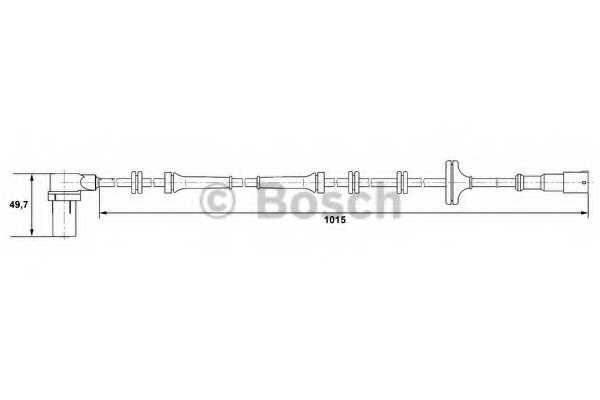 Датчик частота вращения колеса для ROVER 200 Кабриолет (XW) 216 1.6i 16V BOSCH 0265006305