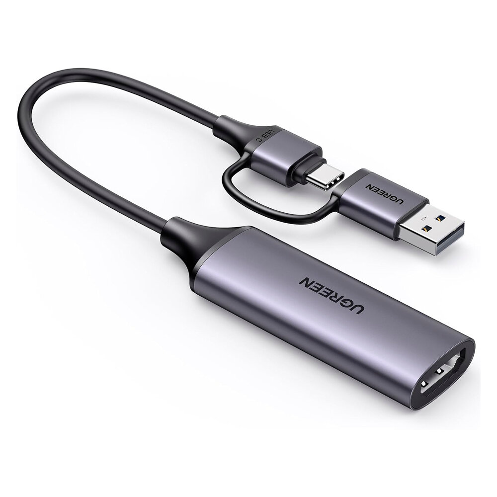 Устройство видеозахвата UGREEN CM716 (25854) HD USB 1080P Video Capture Device. Цвет: серый