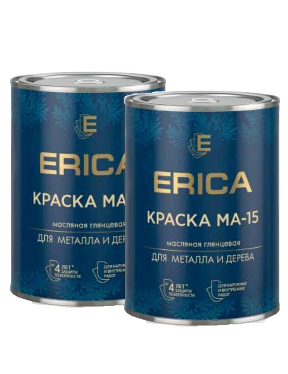 Краска МА-15 Erica, сурик 0,8 кг 2 шт.