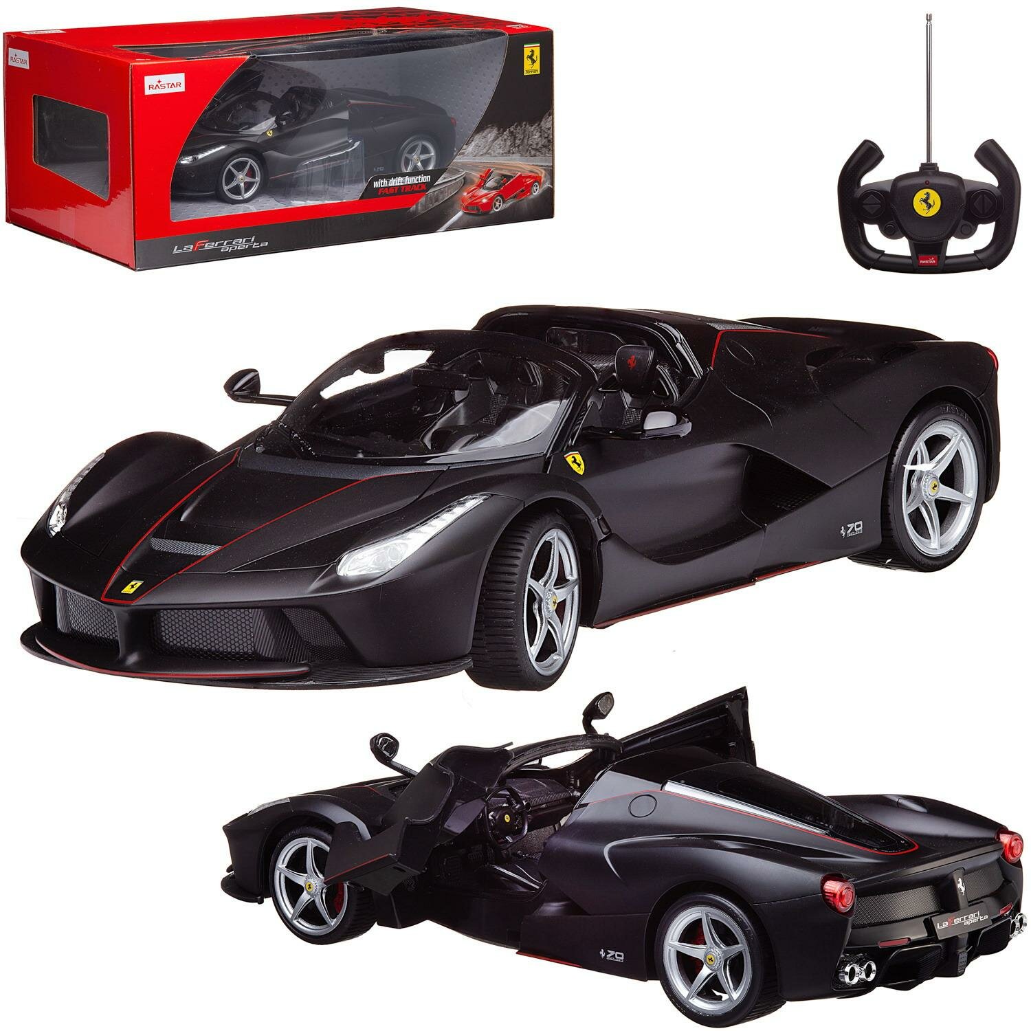 Машина р/у 1:14 Ferrari LaFerrari Aperta цвет чёрный