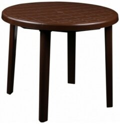 Садовый стол Альтернатива М8151 коричневый (900х900х750мм)