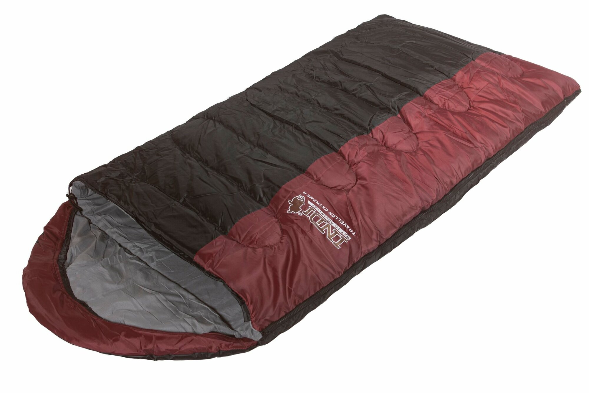 Спальный мешок INDI Traveller Extreme L-zip от -27 °C (одеяло с подголовником 195+35X85 см)