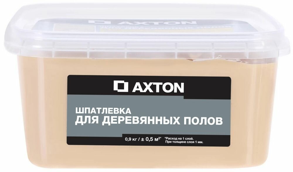 Акстон шпаклёвка для пола сосна (09кг) / AXTON шпатлёвка для деревянных полов сосна (09кг)