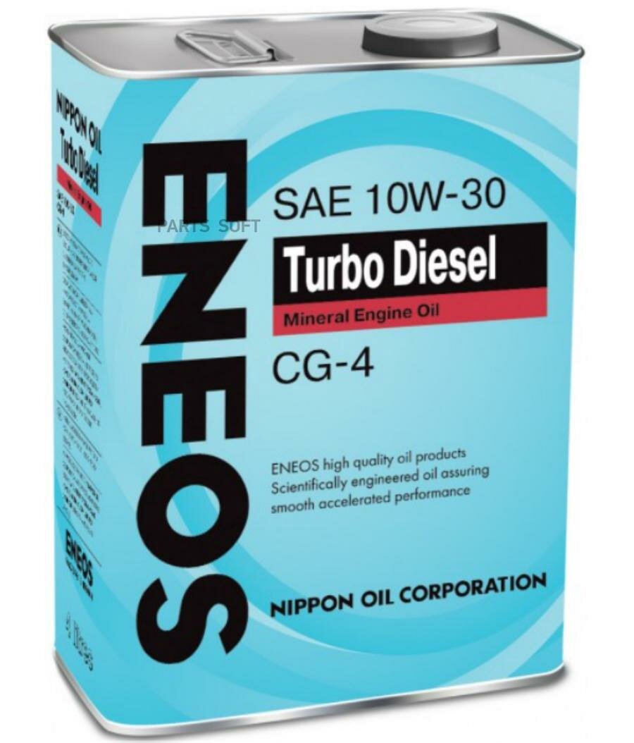 ENEOS OIL1424 ENEOS Turbo Diesel 10W30 (4L)_масо моторн.! минер.\API CG-4