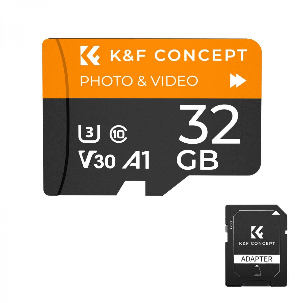 Карта памяти 32G Micro SD U3/V30/A1 K&F Concept