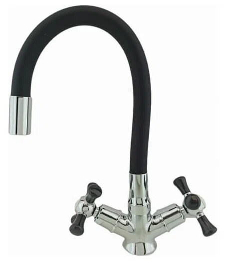 фото Кух. смеситель из силумина, гибкий излив Rainsberg R5893F-2