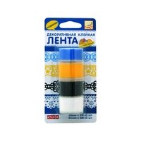 Лента клейкая декоративная кружева, 18мм x 3м x1шт, 24мм x 3м x 3шт