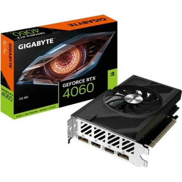 Gigabyte GeForce RTX 4060 PCI-E 4.0 2460Mhz 8192Mb 17000Mhz 128-bit 2xHDMI 2xDP GV-N4060D6-8GD
