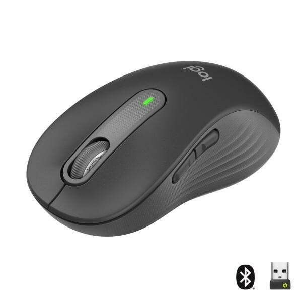 Мышь Logitech M650 L графитовый оптическая (4000dpi) silent беспроводная BT/Radio USB (5but)