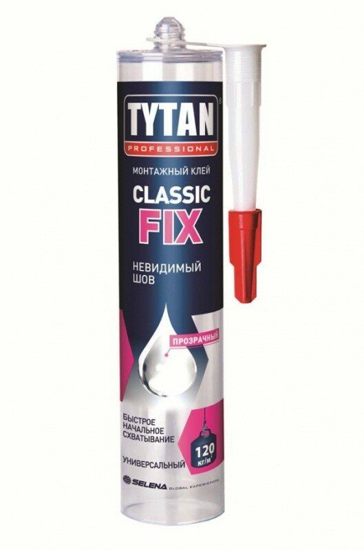 Другие товары 12 Tytan (Титан) Professional клей монтажный Classic Fix прозрачный 310мл 62949