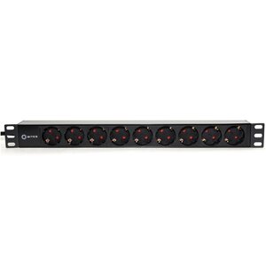 Блок силовых розеток 5Bites PDU919P-01 для 19д стоек вход евровилка плюс кабель 2м - выход 8 евророзеток